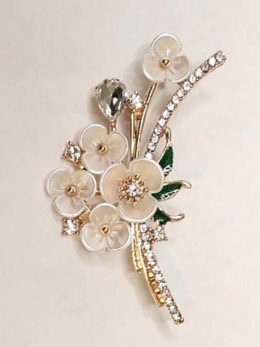 Vintage-style Cherry Blossom Brooch/Pin